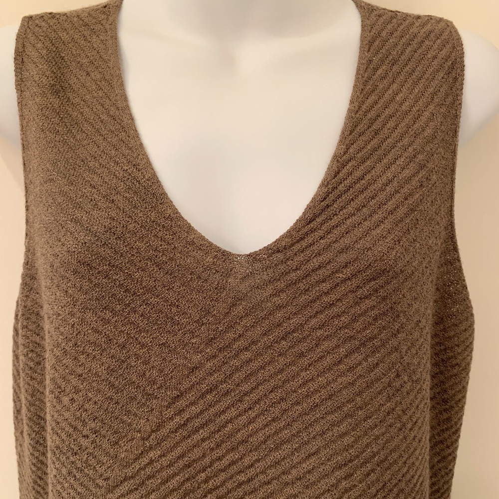 EILEEN FISHER Wool Sleeveless Shell tunic sweater